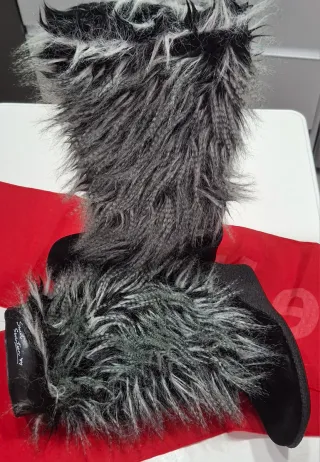 Botas piel gamusa negra Swiet Sewenteen 37 taco 5