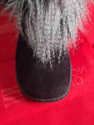 Botas piel gamusa negra Swiet Sewenteen 37 taco 5