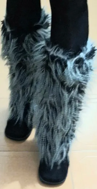 Botas piel gamusa negra Swiet Sewenteen 37 taco 5