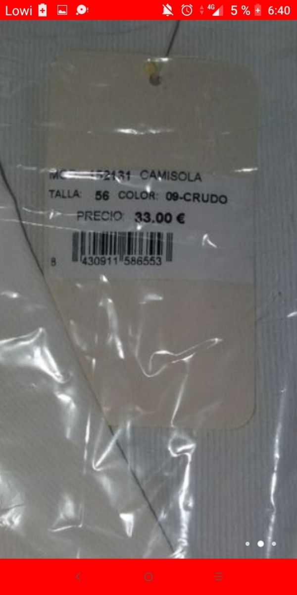 Camisola bata mujer ESTRENAR