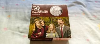 CINCUENTIN PLATA 50 AÑOS DE FELIPE VI 2018 FNMT