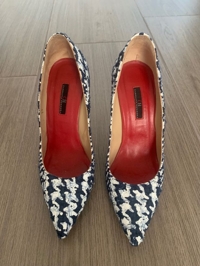 zapatos de salon carolina herrera 39 10 cm tacon