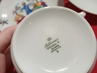 Set 4 pezzi in ceramica anni 50