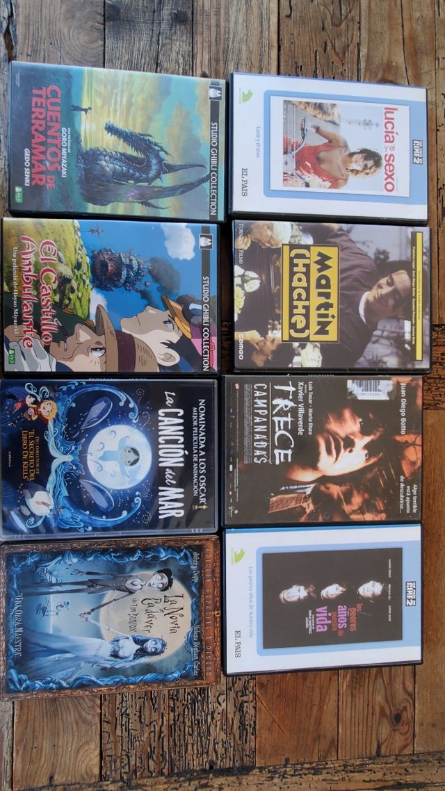 Surtido 35 películas DVD. Precio por unidad