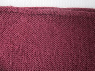 Bufanda tipo cuello color granate