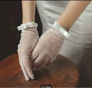 10 Guantes de encaje transpirables 
