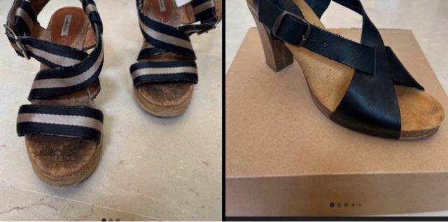 16 pares de zapatos usados varios