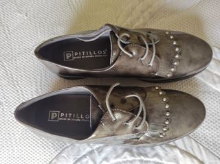 Zapatos pitillo charol talla 41