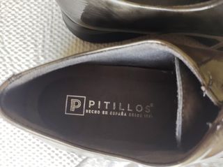 Zapatos pitillo charol talla 41