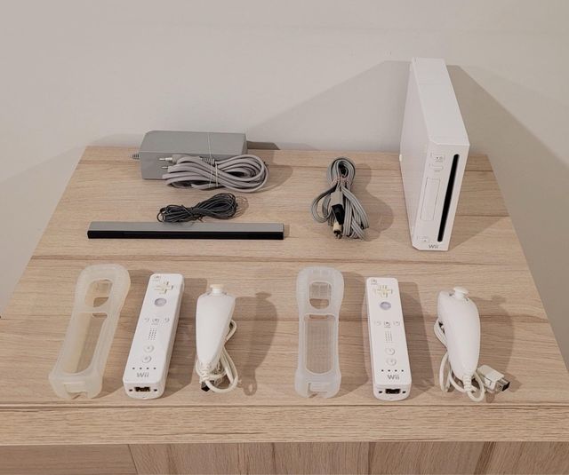 wii completa + 5 juegos