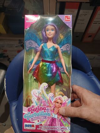 Bambola fatina farfallina stile Barbie 
