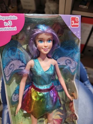 Bambola fatina farfallina stile Barbie 
