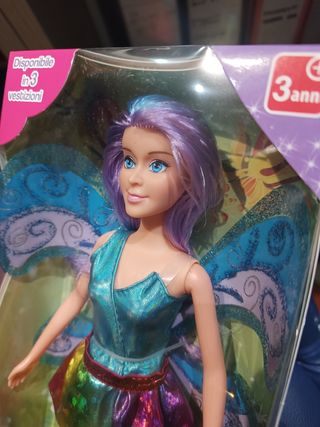Bambola fatina farfallina stile Barbie 