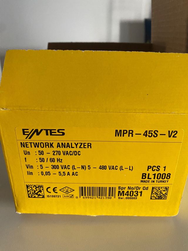 Analizador de redes ENTES MPR 45 s