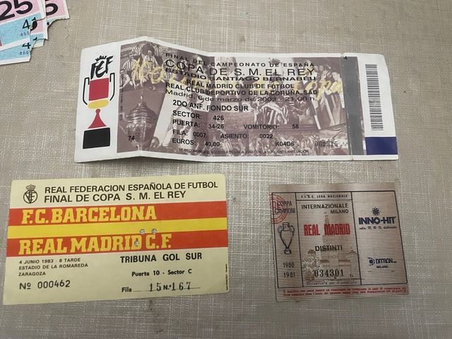Vecchie iscrizioni alla finale del Real Madrid