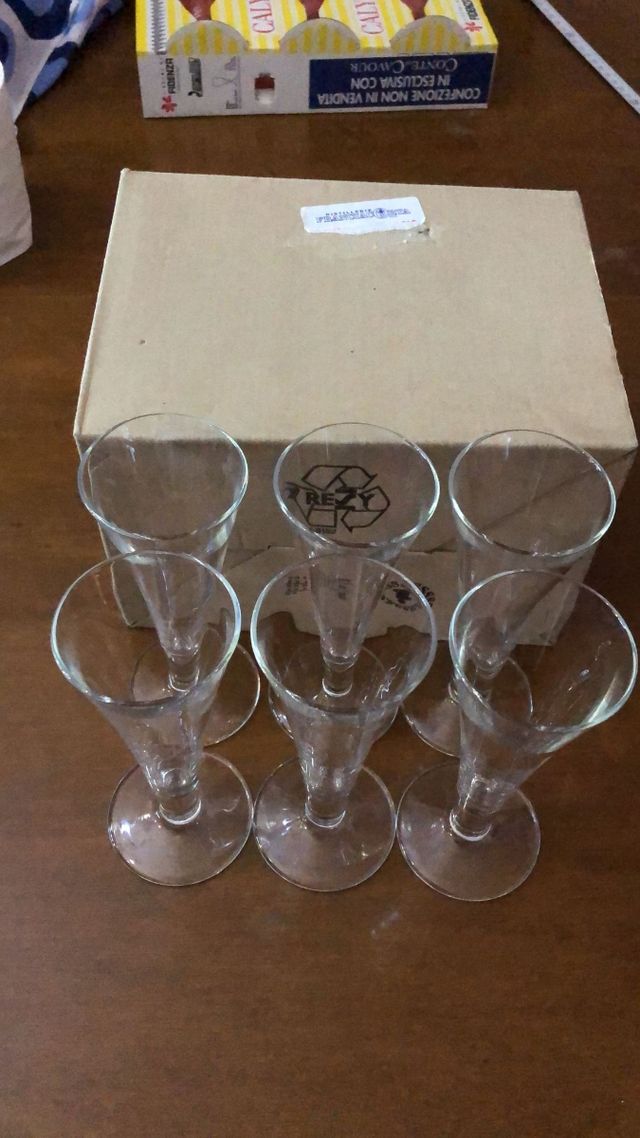 6 bicchieri flute