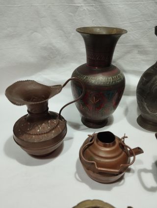Antigüedades de cobre, latón y bronce.