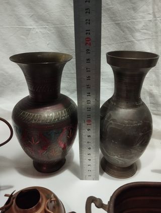 Antigüedades de cobre, latón y bronce.