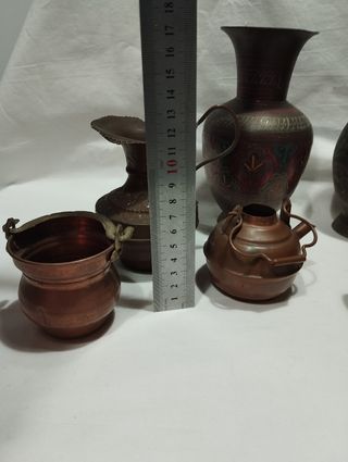 Antigüedades de cobre, latón y bronce.