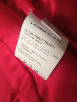 Chaqueta roja de piel de Roberto Verino, S 