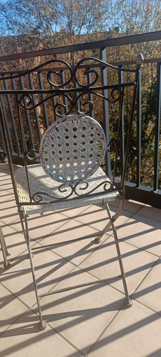 Sillas de forja plegables