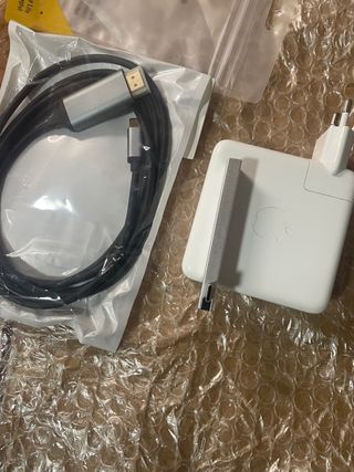 Lote apple macbook pro cargador, hdmi, hub multipu