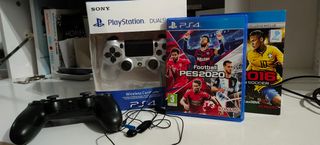 Playstation 4 slim original 2 mandos + juegos