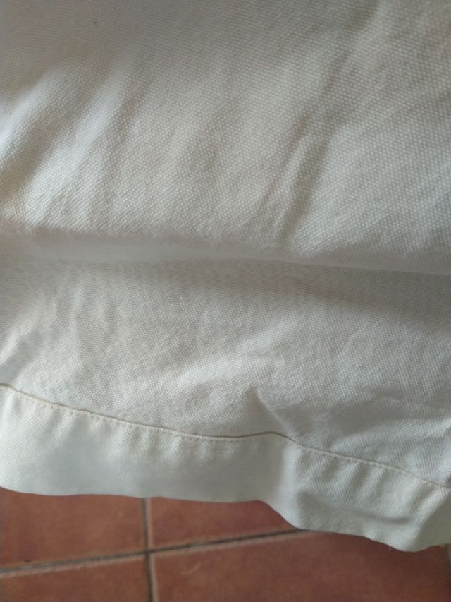 Dos cuerpos de cortinas algodón beige