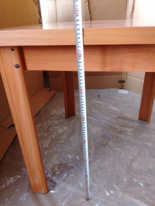 Mesa extensible y 4 sillas