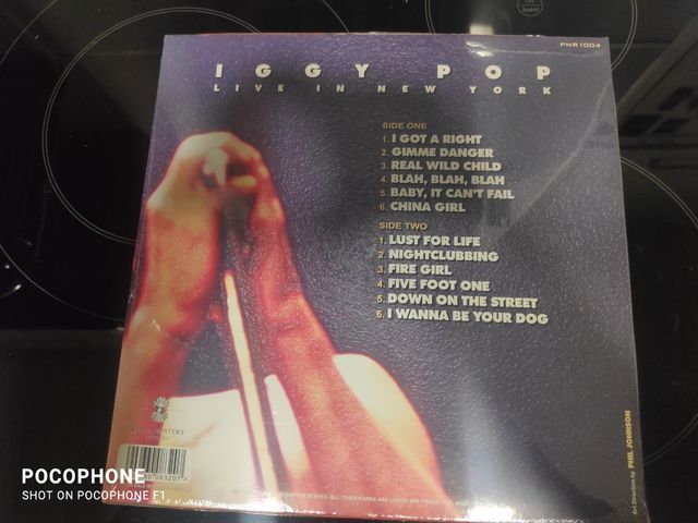 LP IGGY POP LIVE IN NEW WORK BOOTLEG