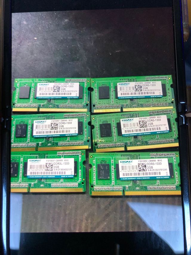 10memorias ddr3 portatil 6€