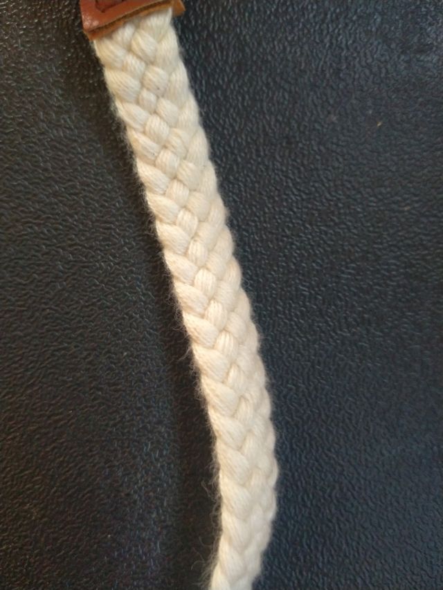 Cinturón algodón y cuero