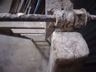 Escalera  cabaletede madera, antigua, vintage 