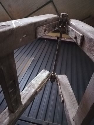 Escalera  cabaletede madera, antigua, vintage 