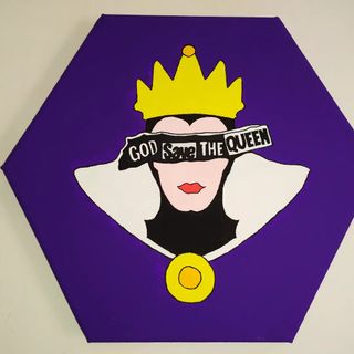 Biancaneve reina Disney quadro cuadro pintado