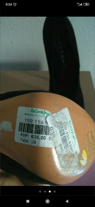 Zapatos CASEDEI negros 38 ante NUEVOS