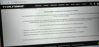 Bicicleta BMX marca WOLFBIKE