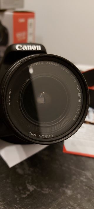 CUERPO CAMARA CANON Y OBJETIVO  18-55