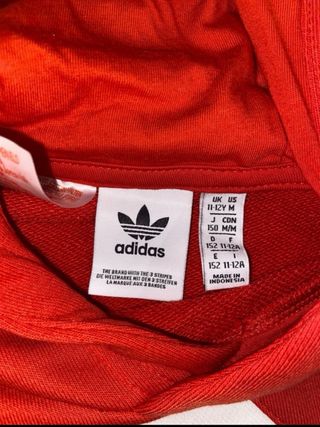 Sudadera adidas roja