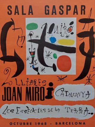 JOAN MIRO cartel LES ESENCIES DE LA TERRA