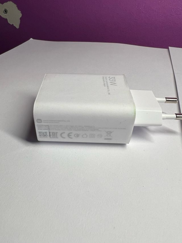 cargador carga rápida 33w Xiaomi