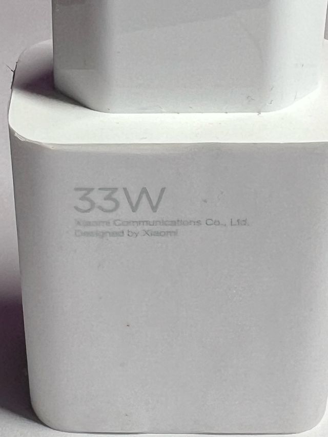 cargador carga rápida 33w Xiaomi