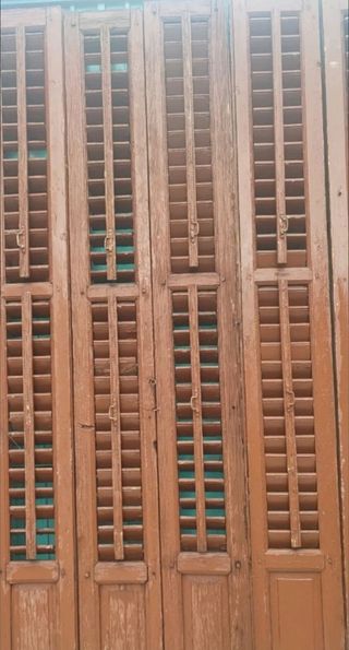 Contraventanas mallorquinas antiguas.