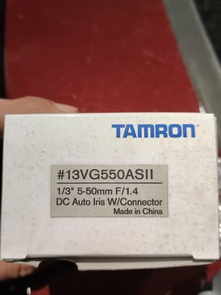 Lente de video cámara