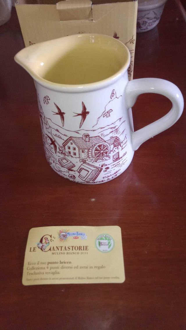MULINO BIANCO set in porcellana tazze brocca teier