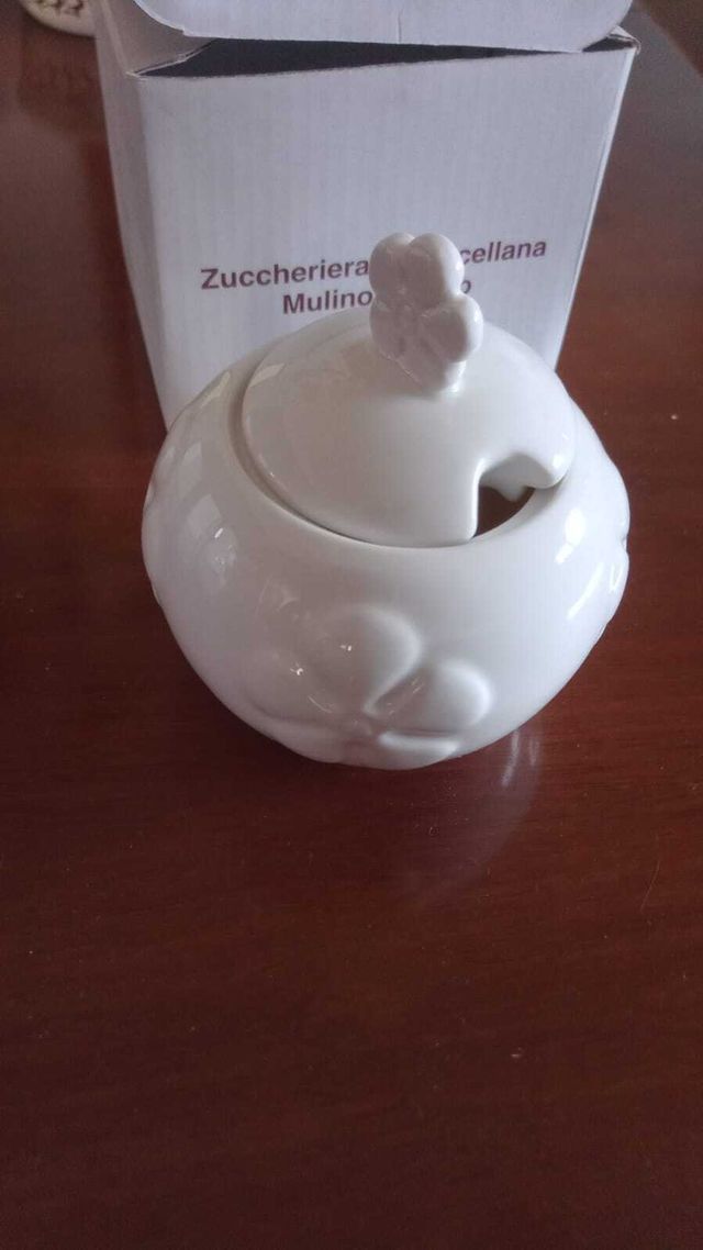 MULINO BIANCO set in porcellana tazze brocca teier