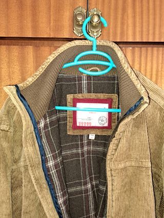 Cazadora y pantalón de pana para hombre