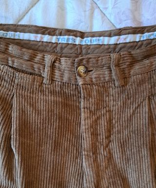 Cazadora y pantalón de pana para hombre