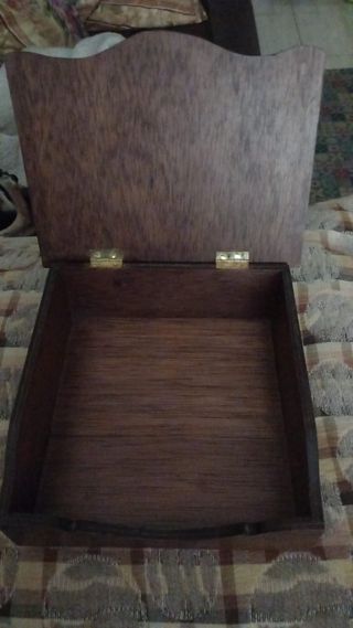 Servilletero caja madera y latón