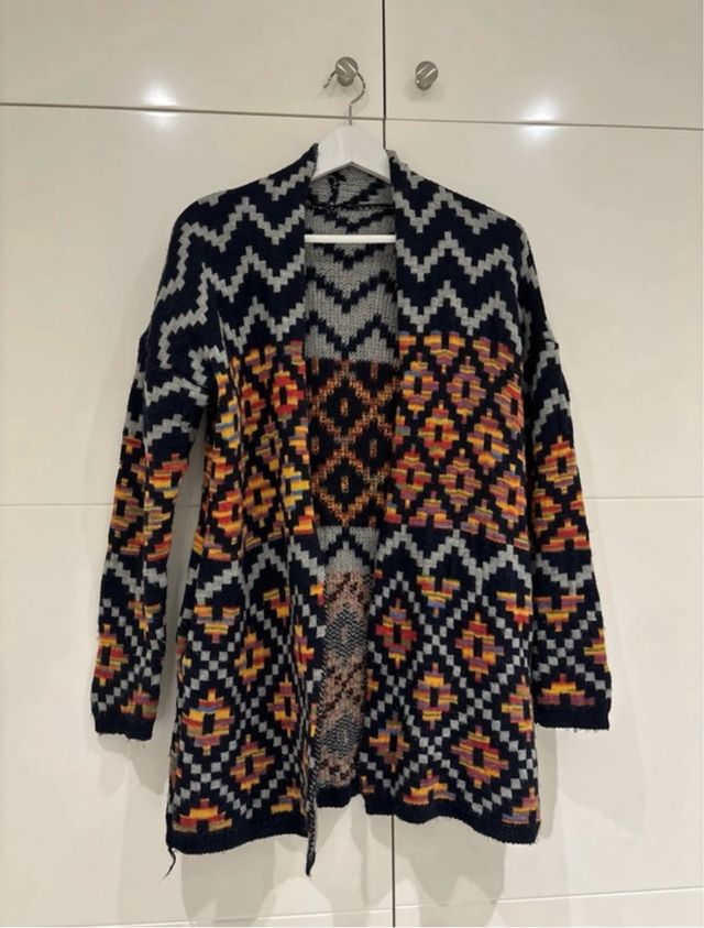 Chaqueta punto multicolor